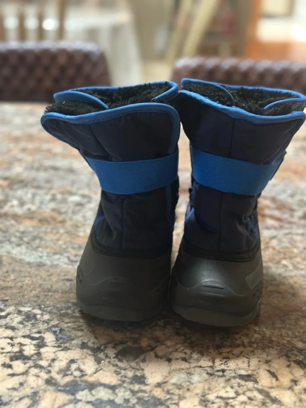 Kamik Kids Navy and Royal Blue Strap Snow Boots